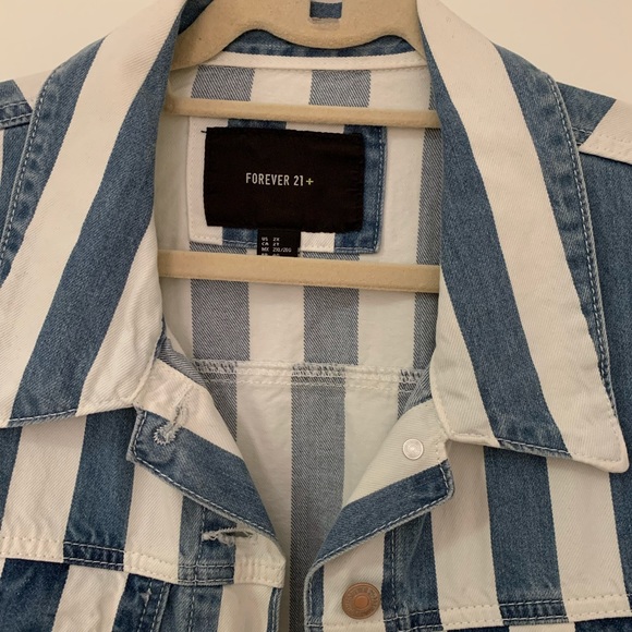 Striped denim jacket - Picture 3 of 6